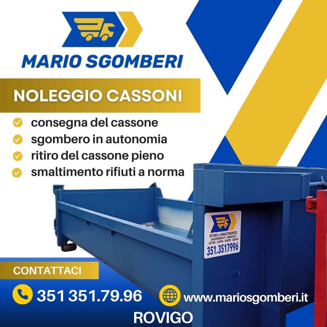 noleggio cassoni rovigo mario sgomberi